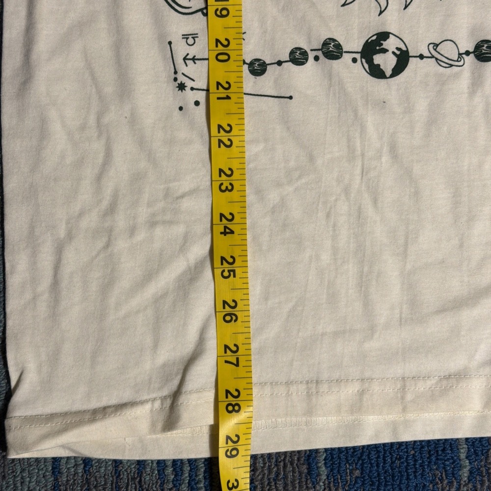 Pink Floyd‎ Band T-Shirt Mystic Graphic Beige Cream Tee Men's Medium - Picture 4 of 5